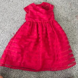 George Vibrant Red Formal Kids Dress